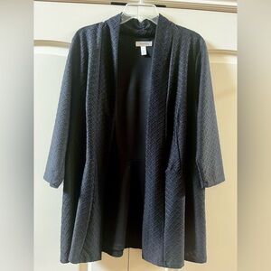 Women’s XL 3/4 sleeve black cardigan